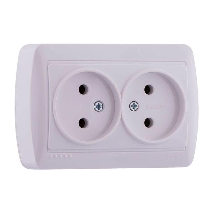 Розетка Lezard Demet 2-я Белый (711-0200-128)