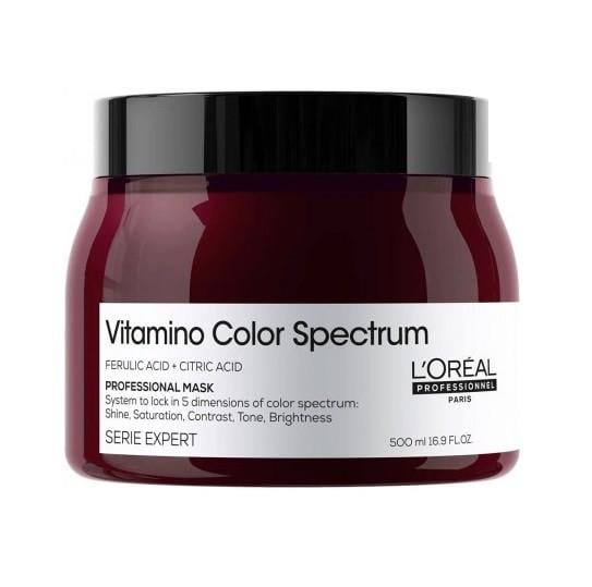 Маска для сяючого блиску та збереження 5 вимірів кольору L'Oreal Professionnel Vitamino Color Spectrum Mask 500 мл