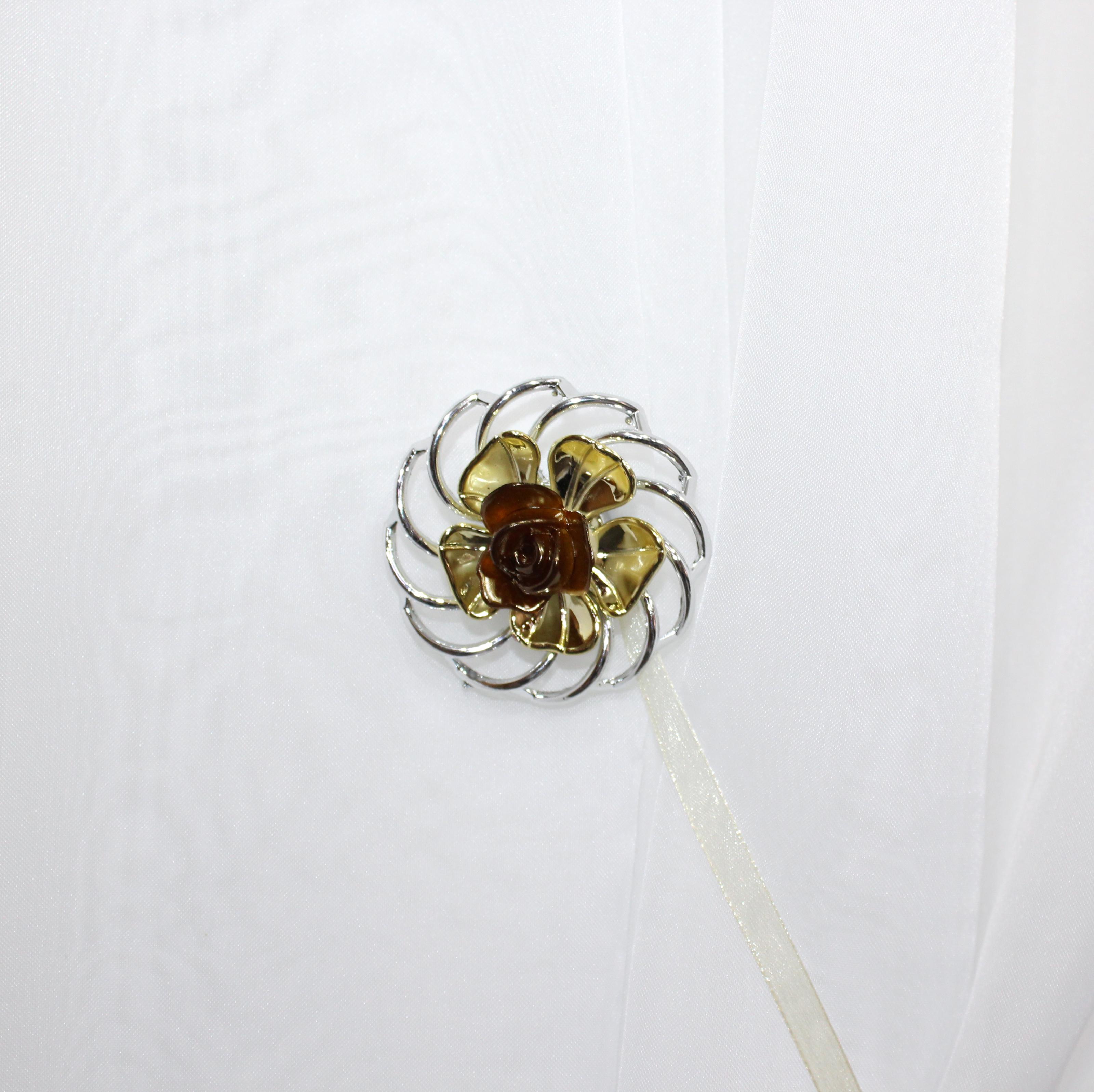 Магниты для штор и гардин Эдельвейс 113 м 2 шт. Серебристый/Золотой (81-024) Магниты для штор и гардин Эдельвейс 113 м 2 шт. Серебристый/Золотой (81-024)