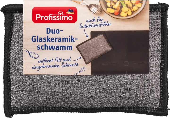 Губка для склокерамічних та індукційних плит Profissimo Duo-Glaskeramik-Schwamm 1 шт.