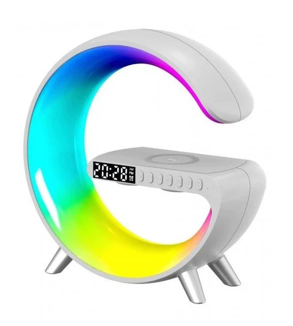 Нічник-лампа G-Smart RGB Light Sound Machine з бездротовою зарядкою та Bluetooth-колонкою 15W (2116499458)