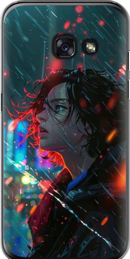 Чехол на Samsung Galaxy A3 (2017) Ночные огни (6096u-443-42517)