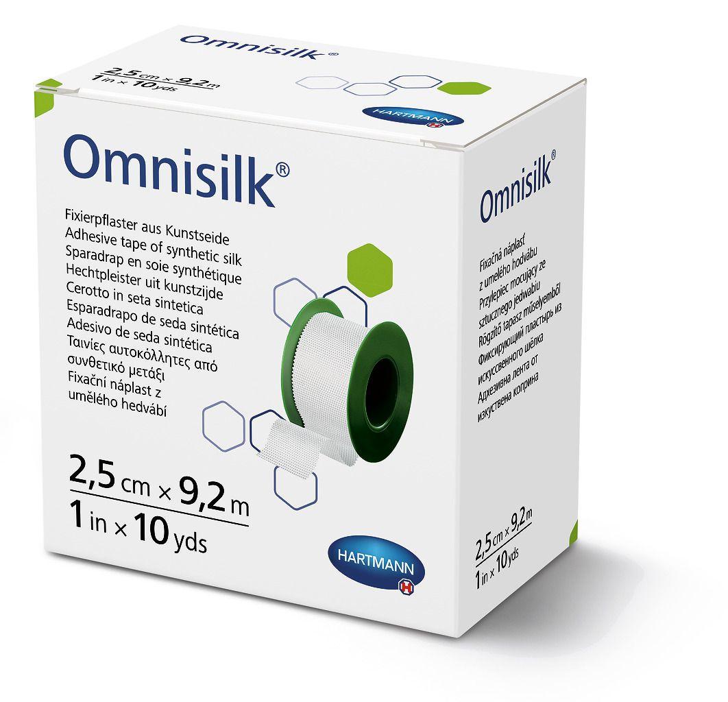 Пластырь фиксирующий шелковый Omnisilk 2,5 см х 9,2 м (1710029831)