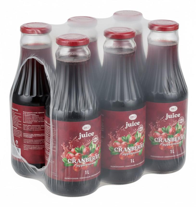 Сок восстановленный Клюква 1 л 6 шт. (31554151)