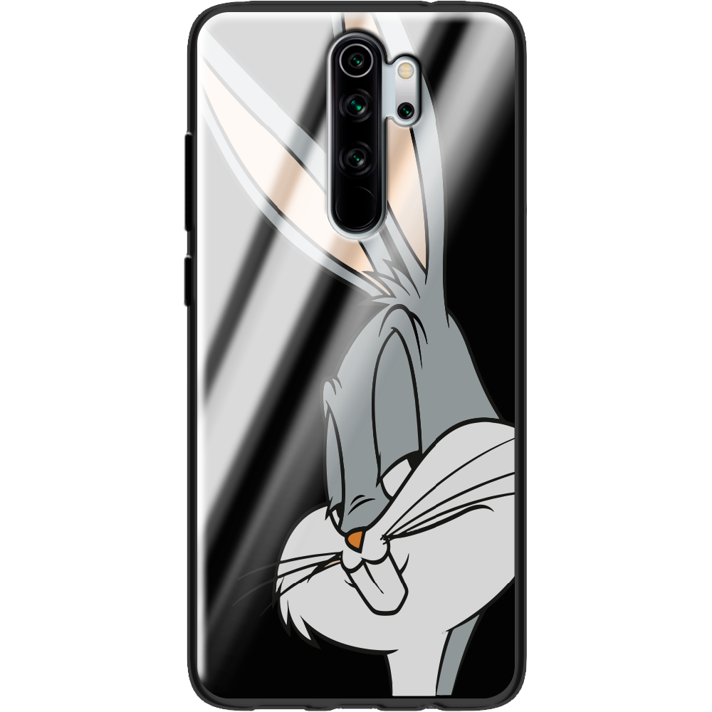 Чехол Boxface Xiaomi Redmi Note 8 Pro Lucky Rabbit Черный силикон со стеклом (38222-bk81-38352)