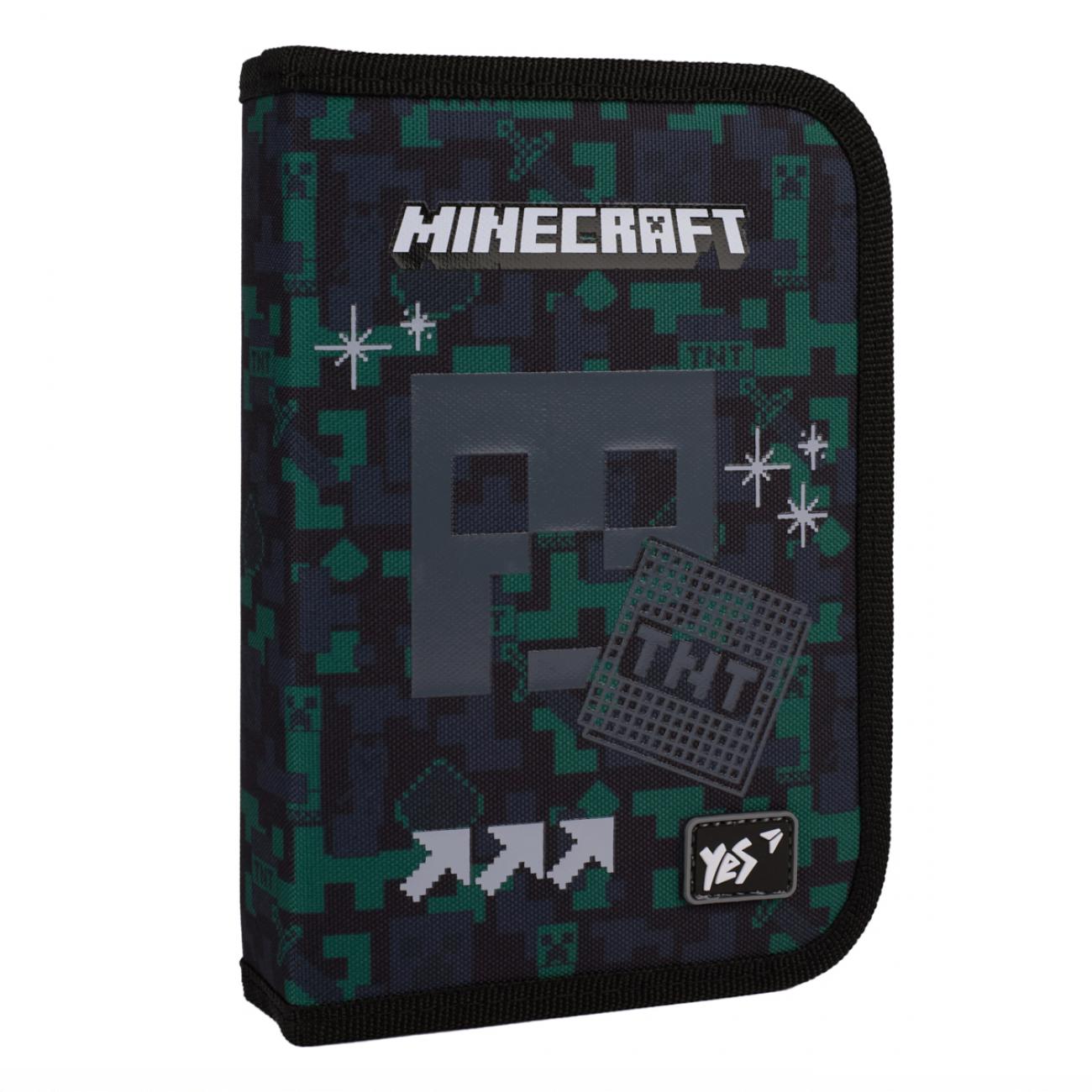 Пенал жорсткий YES Minecraft Watch Out HP-03 одинарний із клапаном (533664)