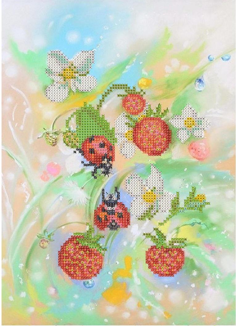 Схема вышивки бисером лето Земляничка (503264698А)