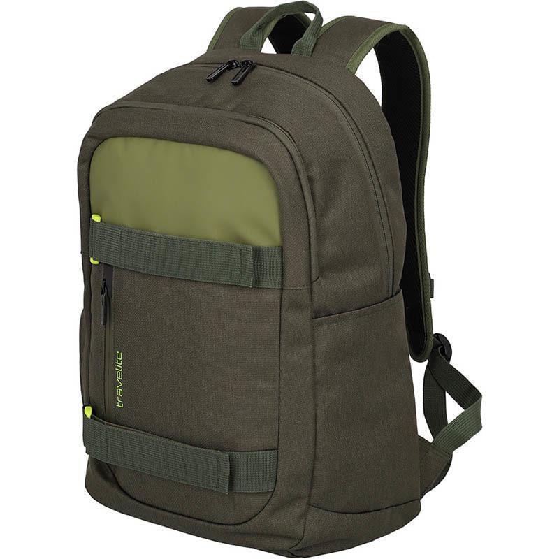 Городской рюкзак для ноутбука Travelite Pathway Stripe 15" 28 л Olive (TL096411-86)