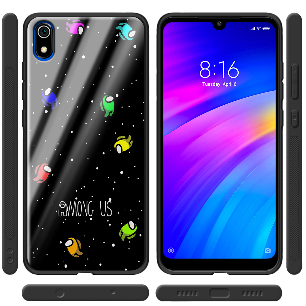 Чехол Boxface Xiaomi Redmi 7A Among Us Invisible Черный силикон со стеклом (37400-bk76-37746) - фото 2 Чехол Boxface Xiaomi Redmi 7A Among Us Invisible Черный силикон со стеклом (37400-bk76-37746) - фото 2