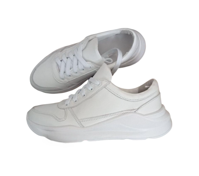 Кроссовки женские кожаные 4037-8 г. 38/24,5 см Белый (1766888016)