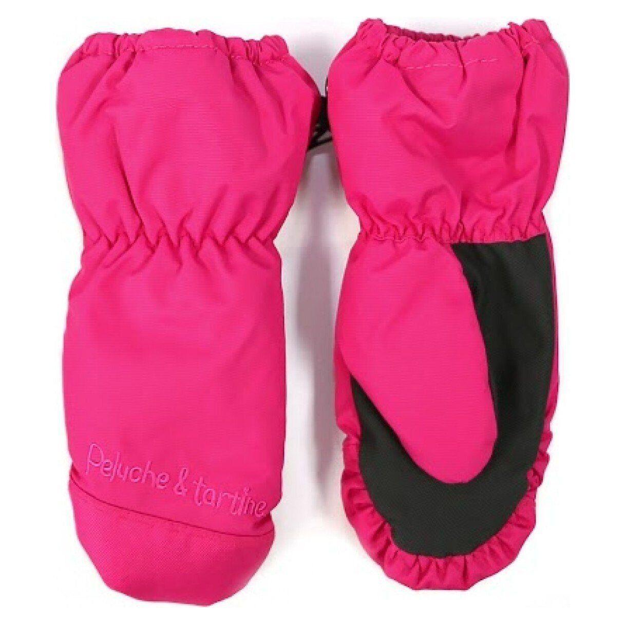 Рукавицы-краги зимние для девочки Peluche&Tartine F16MIT52EF непромокаемые 7-8 лет Ярко-розовый (F16MIT52EF-Hotpink-7/8)