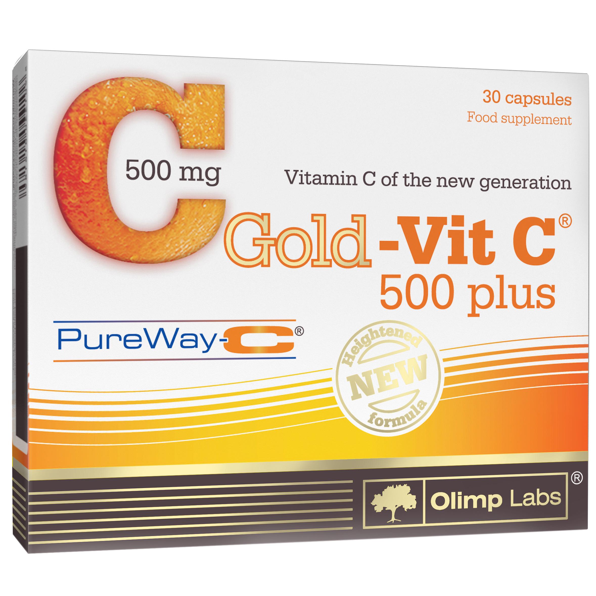 Вітамін С Olimp Gold Vit C 500 plus 30 капсул (00000008118) - фото 1