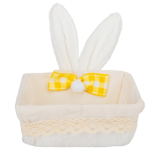 Великодній кошик Білі вушка 19 см (9109-029)