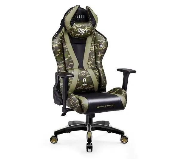 Кресло геймерское Diablo Chairs X-Horn 2.0 Normal Size экокожа Камуфляж (X-ONECZNIE20M) - фото 4