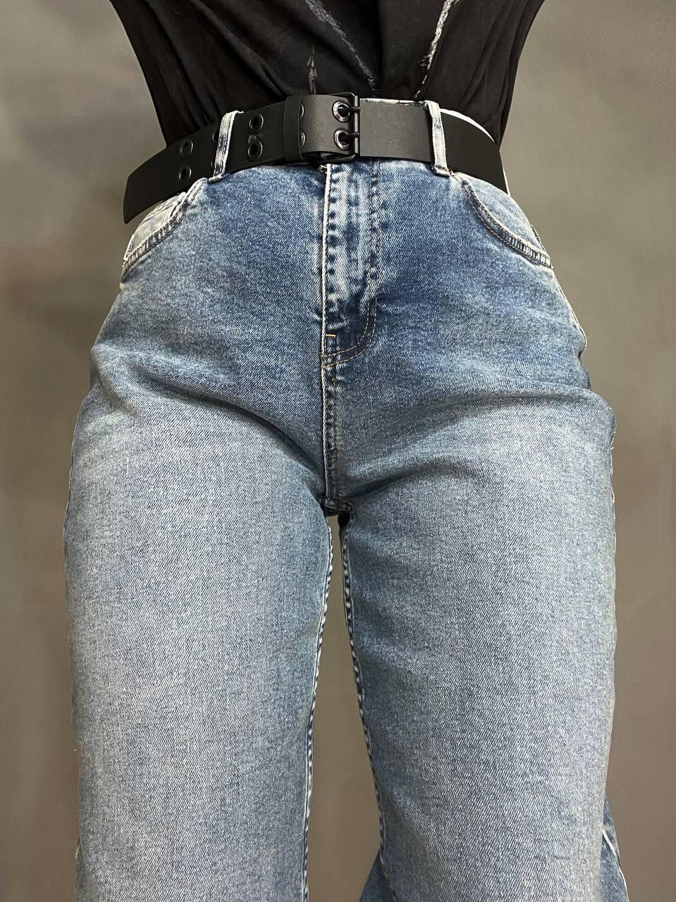 Джинси жіночі SESSANTA 16484 MOM jeans висока посадка збільшені розміри стрейчеві з ременем р. 29 Синій (3556) - фото 8 Джинси жіночі SESSANTA 16484 MOM jeans висока посадка збільшені розміри стрейчеві з ременем р. 29 Синій (3556) - фото 8