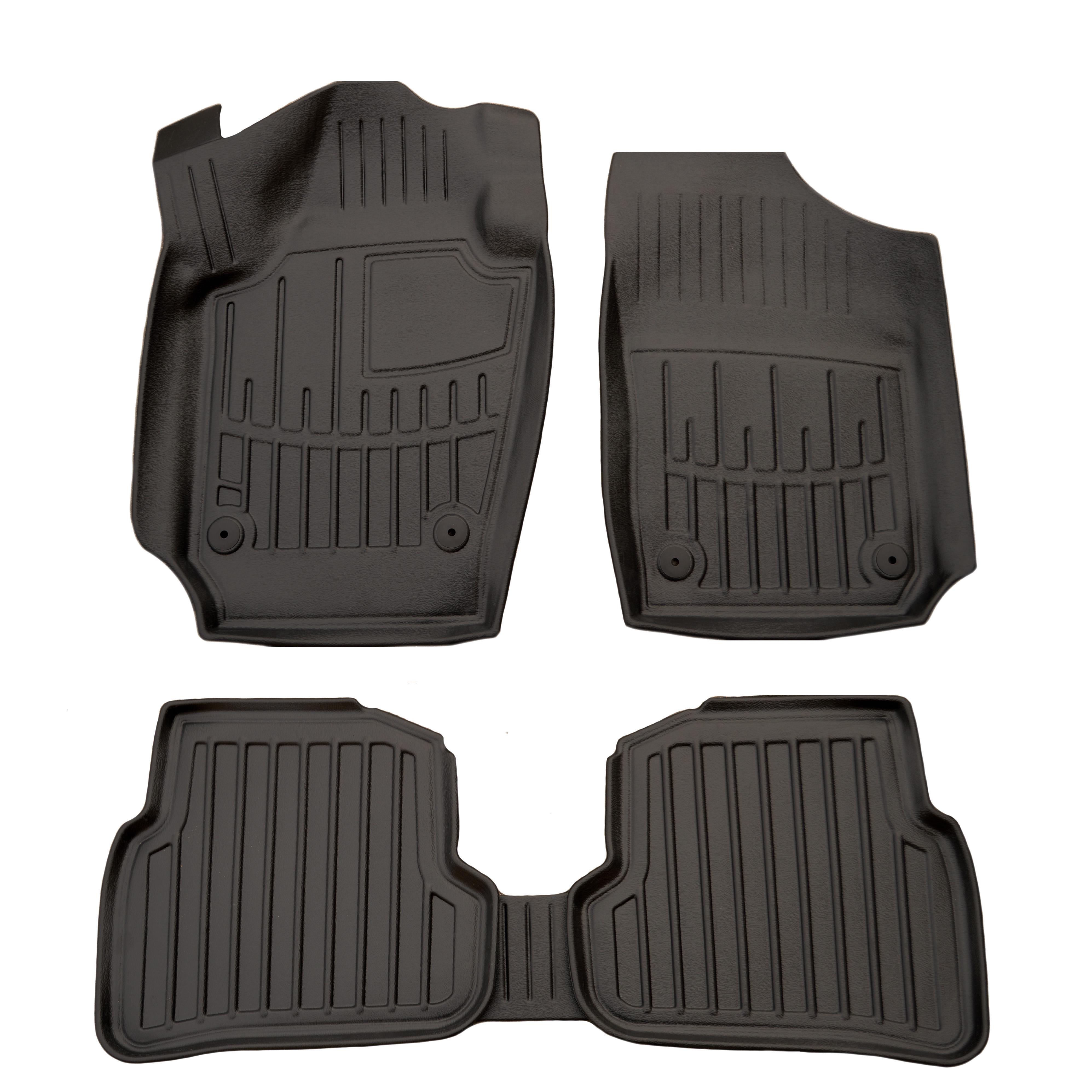 Коврики Stingray 3D для Volkswagen Polo 2010-2017 рр. полиуретан 5 шт. Черный (158664)