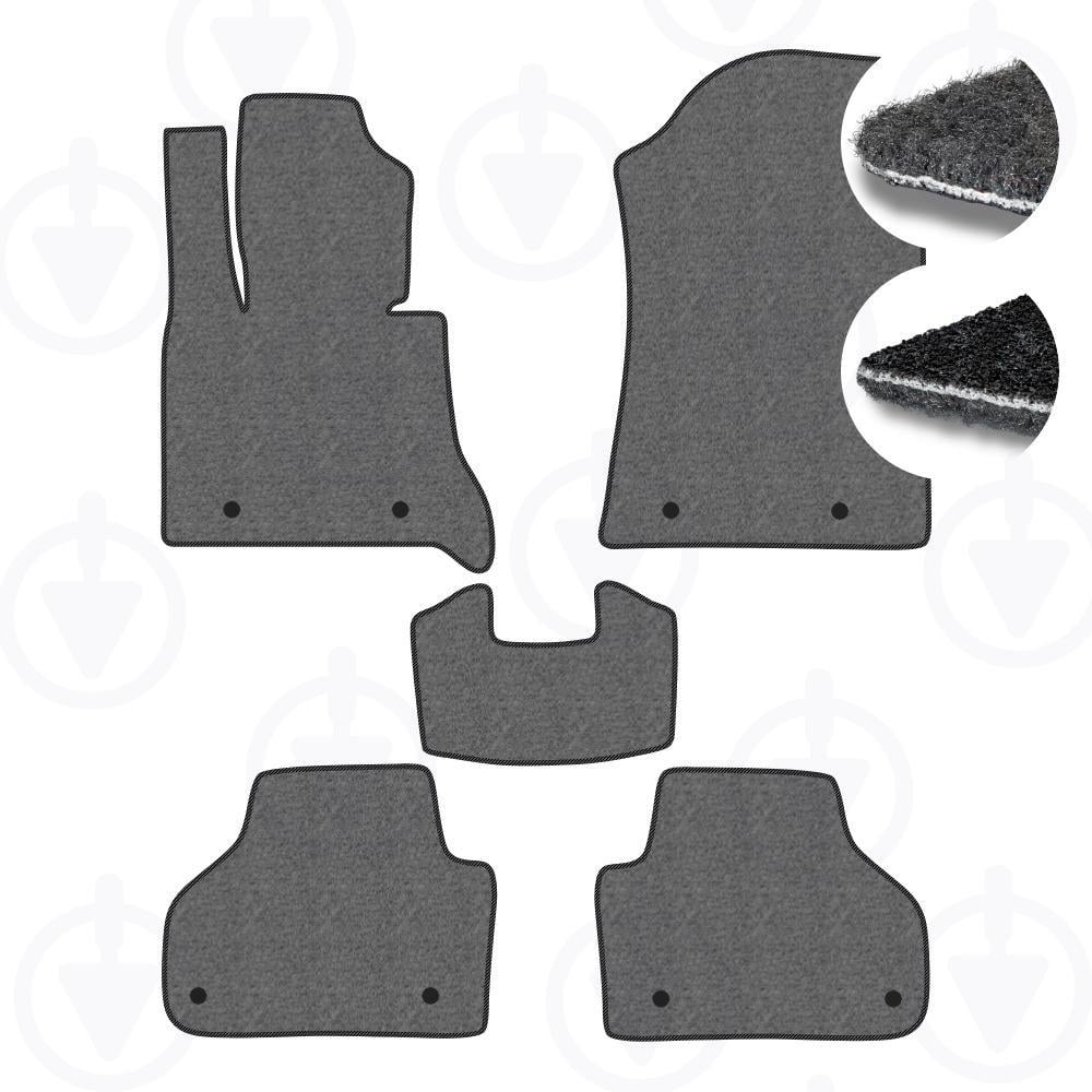 Комплект килимків до салону Star-Tex для BMW X3 F25 2010-2017 р. текстиль/Ciak Сірий/Чорний (10249-62-06-07)