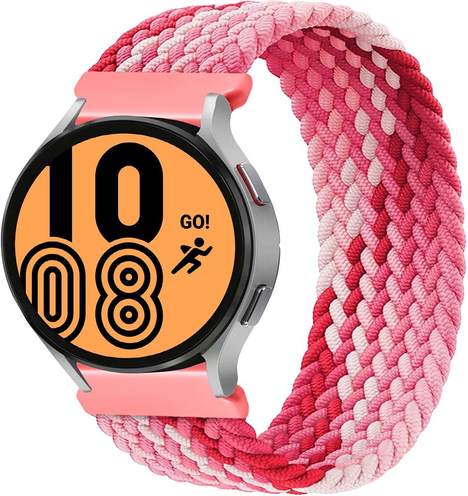 Ремінець Solo Loop Multi для Galaxy Watch 4 44 мм (135 мм) Pink White (23517-52)