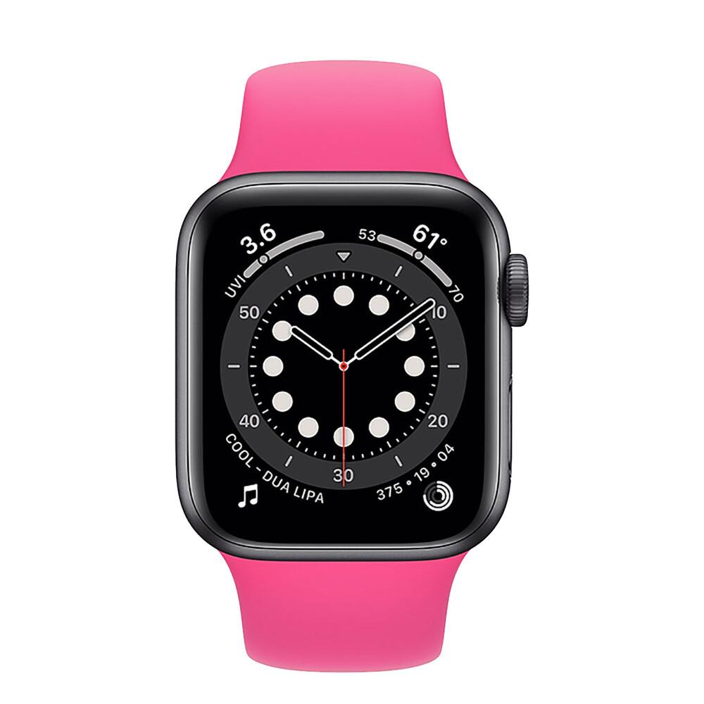 Силиконовый ремешок Band Sport Series for Apple Watch 45/44/42mm, Bright Pink (HC) - фото 2