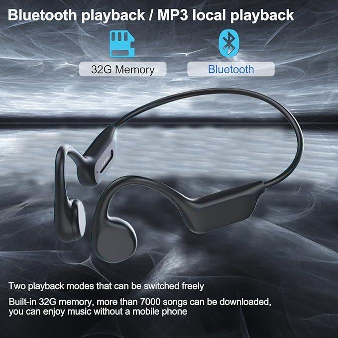 Навушники з кістковою провідністю Hesond для плавання з мікрофоном - фото 3 Навушники з кістковою провідністю Hesond для плавання з мікрофоном - фото 3