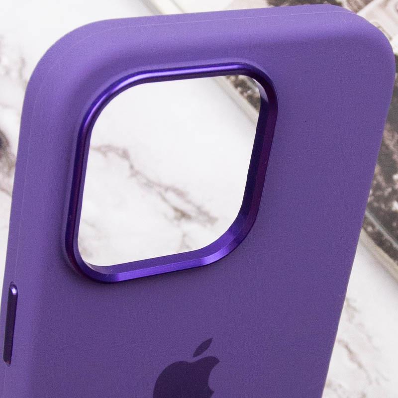 Протиударний чохол Silicone Case Metal Buttons (AA) для Apple iPhone 13 Pro (6.1") Фіолетовий / Iris - фото 8