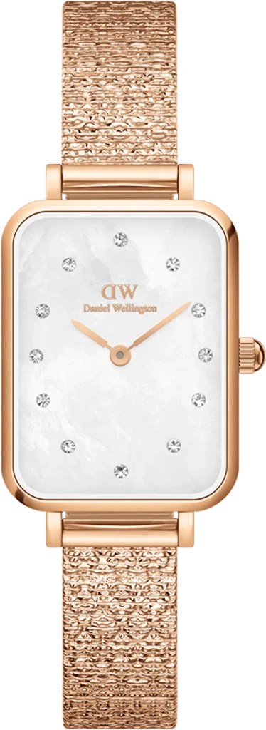 Наручные часы женские Daniel Wellington Quadro Lumine Pressed Piano DW00100578 со стальным корпусом WR 30 м Перламутровый (3149832723)