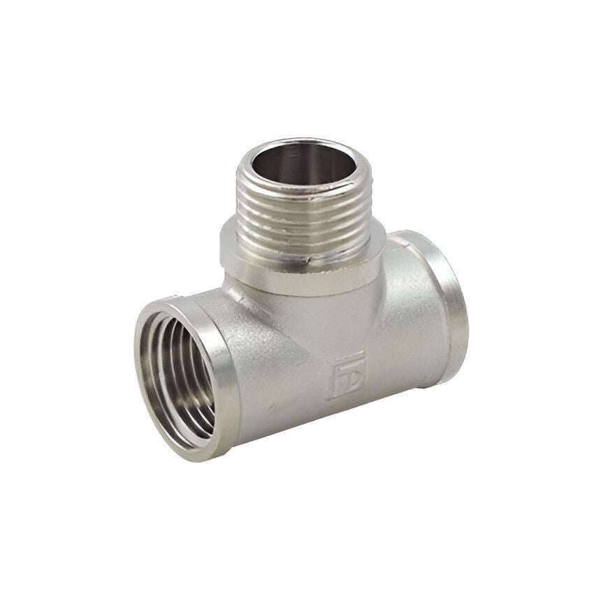 Тройник FADO Srl 1/2" УЗО никелированная латунь (TK-T11)