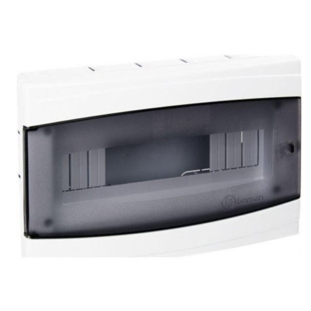 Щит розподільчий пластиковий Borsan внутрішній на 12 модулів (BR.807) Щит розподільчий пластиковий Borsan внутрішній на 12 модулів (BR.807)