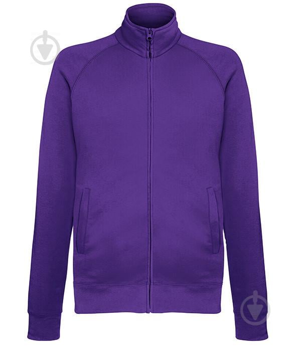 Толстовка Fruit of the Loom Lightweight sweat jacket S Фіолетовий (0621600PES)