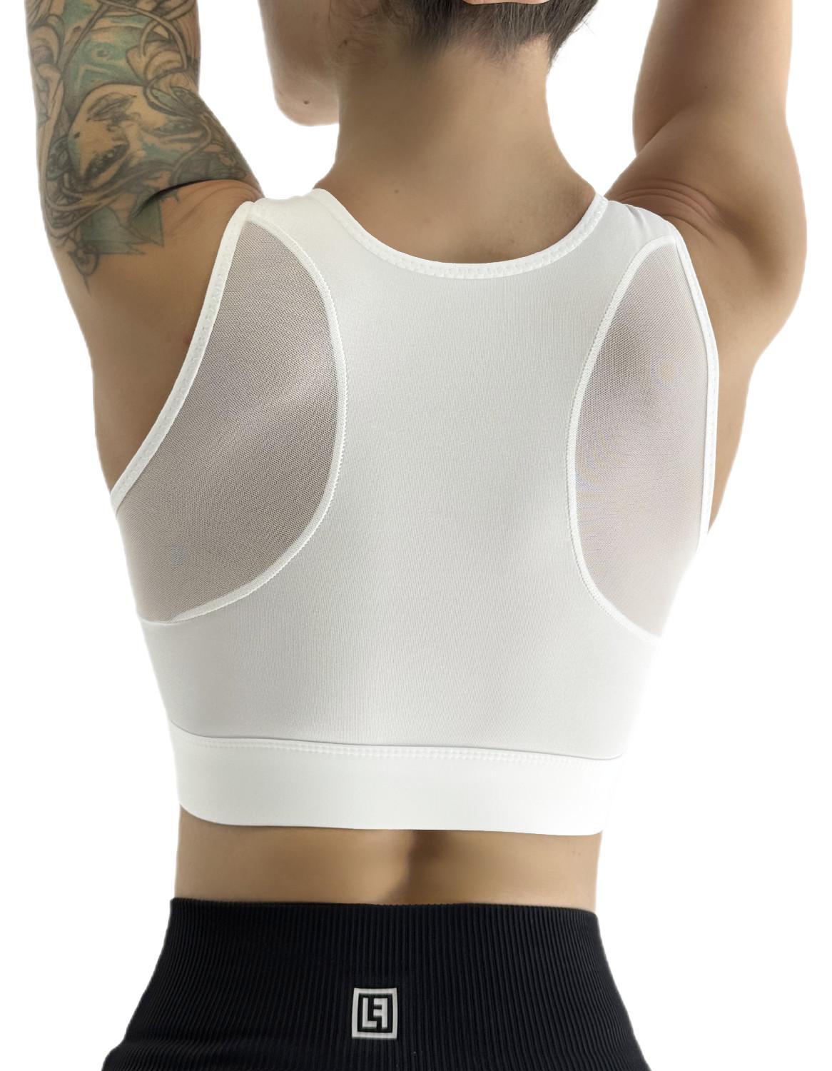 Топ спортивный для фитнеса LILAFIT на молнии пуш ап L Белый (LFB000027) - фото 2 Топ спортивный для фитнеса LILAFIT на молнии пуш ап L Белый (LFB000027) - фото 2
