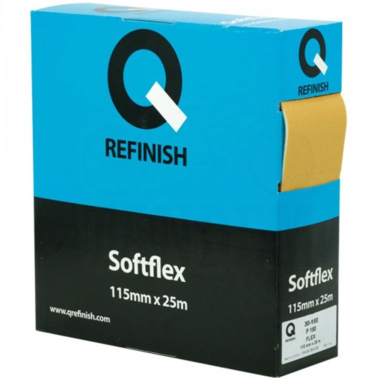 Абразив на поролоновой основе в рулоне Q-REFINISH 30-150 Softlex 115 мм x 25 м P280