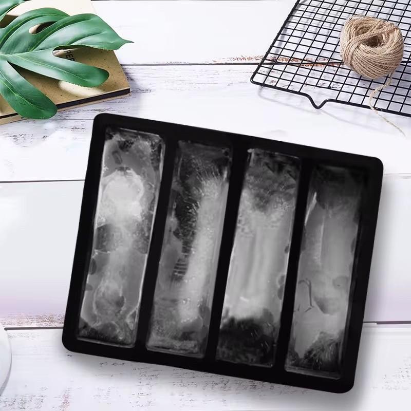 Форма силиконовая для льда Bar House прямоугольная 4 отверстия с крышкой 3,8 х 14 х 3,2 см Черный - фото 5 Форма силиконовая для льда Bar House прямоугольная 4 отверстия с крышкой 3,8 х 14 х 3,2 см Черный - фото 5