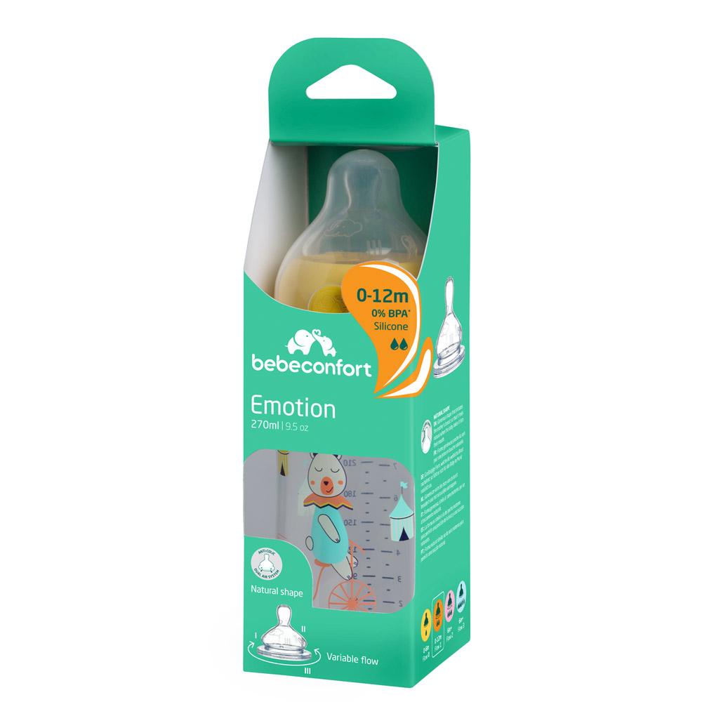 Бутылочка для кормления Bebe Confort 3102201970 EMO PP T1 FF 270 мл Белый (3220660335718) - фото 3 Бутылочка для кормления Bebe Confort 3102201970 EMO PP T1 FF 270 мл Белый (3220660335718) - фото 3