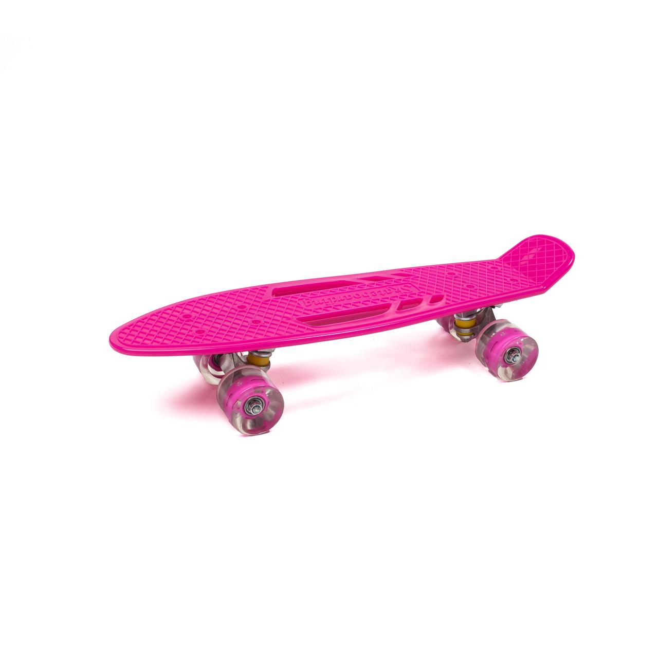 Скейтборд дитячий Profi MS0459-1 колеса з підсвіткою Рожевий (1830906944)