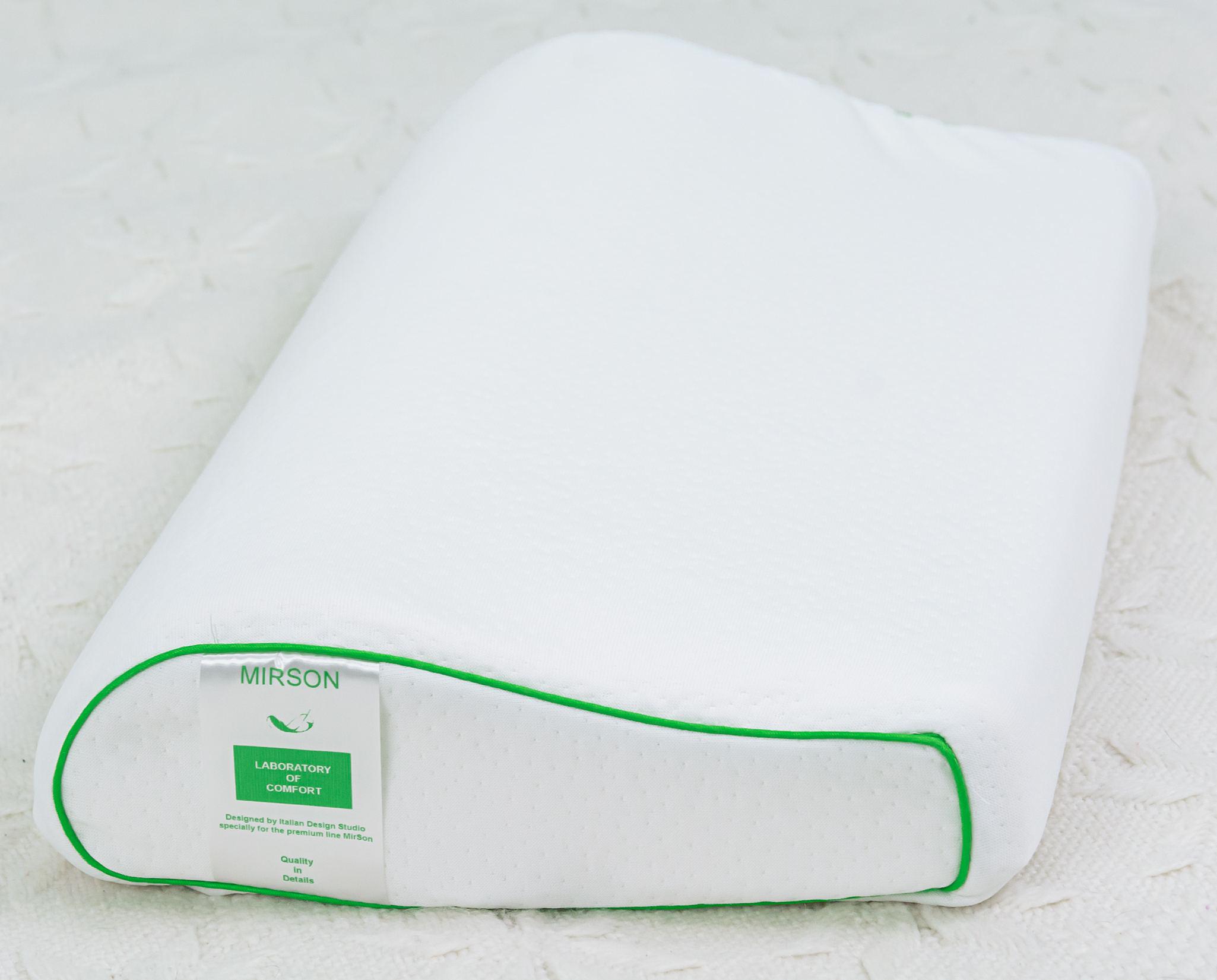 Подушка ортопедическая MirSon №6121 Green nature Julia Kiddy 50х29х5/8 см (2200003262759)