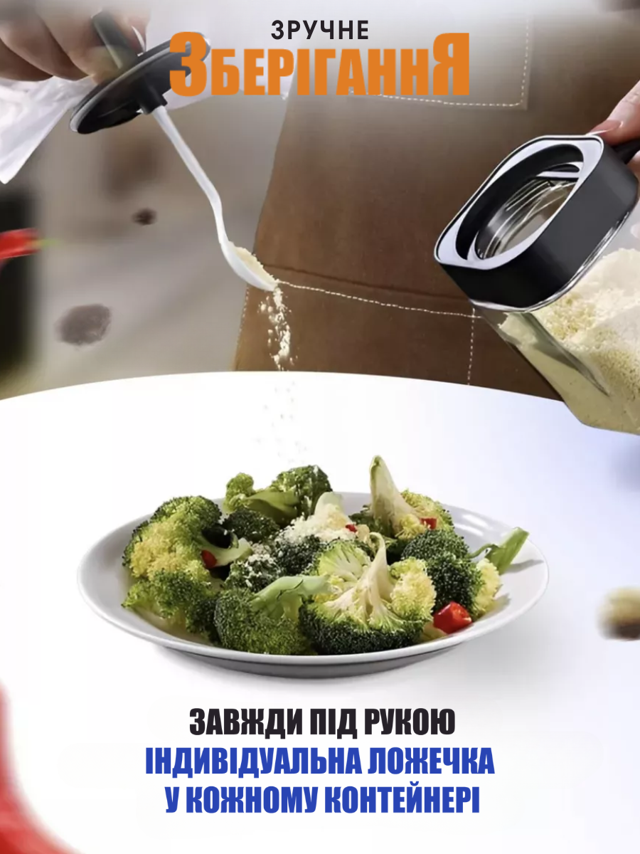 Контейнеры для спецій та сипучих продуктів з бросилікатного скла 400 мл 3 шт. Чорний (000732923) - фото 8 Контейнеры для спецій та сипучих продуктів з бросилікатного скла 400 мл 3 шт. Чорний (000732923) - фото 8