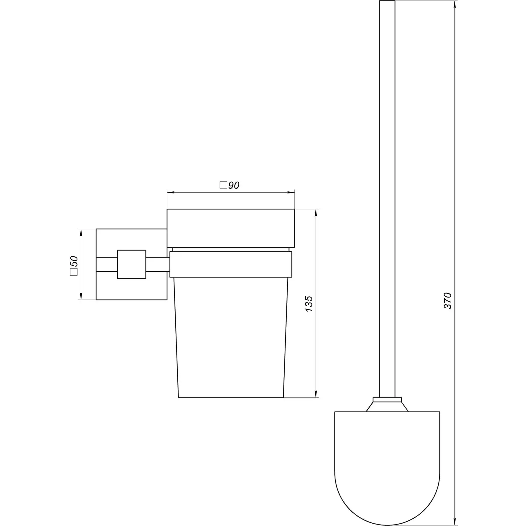 Йоржик настінний Globus Lux BQ9429A без кришки (GSR-000021200) - фото 4