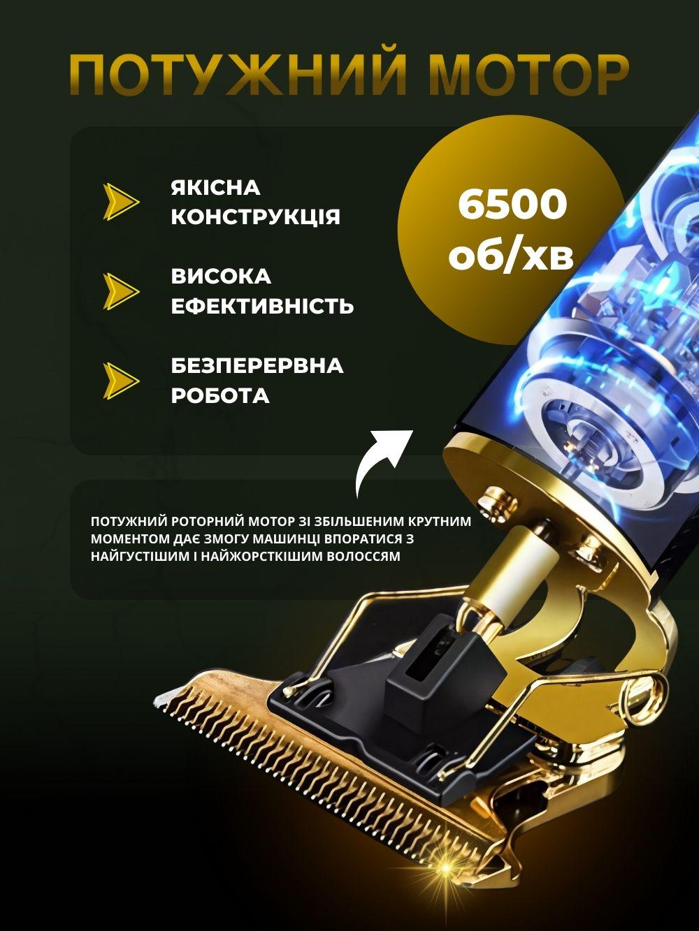 Триммер Andowl Q-LF711X1 с керамическим лезвием и LED-дисплеем 3 насадки Золотой (c002eca0) - фото 3 Триммер Andowl Q-LF711X1 с керамическим лезвием и LED-дисплеем 3 насадки Золотой (c002eca0) - фото 3