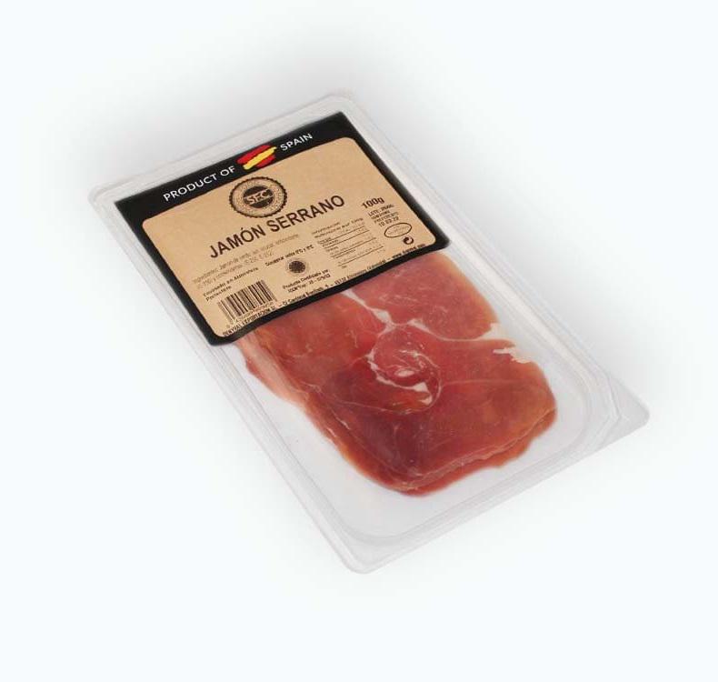 Хамон испанский JAMON SERRANO нарезка 100 г