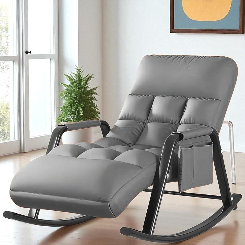 Качели с подлокотниками и боковым карманчиком 145х60х55 см Серый (Y-03)