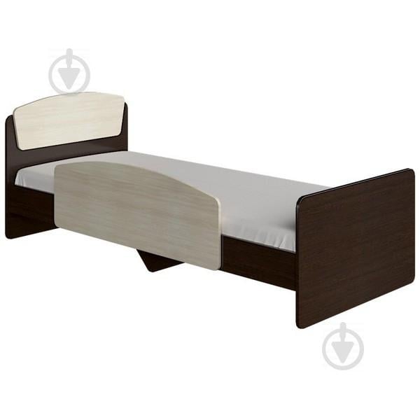 Кровать односпальная с бортиком Эверест Астория-2 венге + дуб молочный  (EVR-2098)