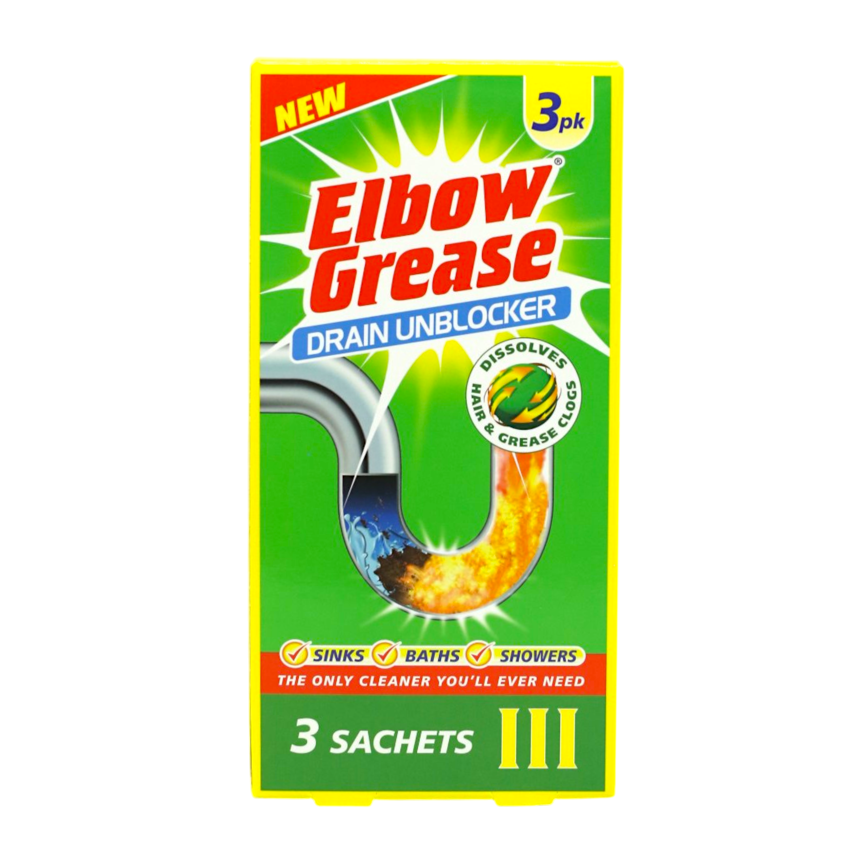 Саше для прочищення труб Elbow Grease 3x25 г (НФ-00008909)