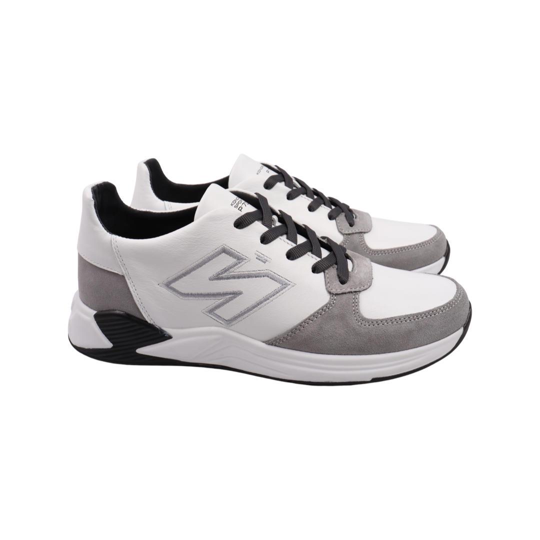 Кроссовки мужские Konors из кожи р. 45 Белый (624-22DTS)