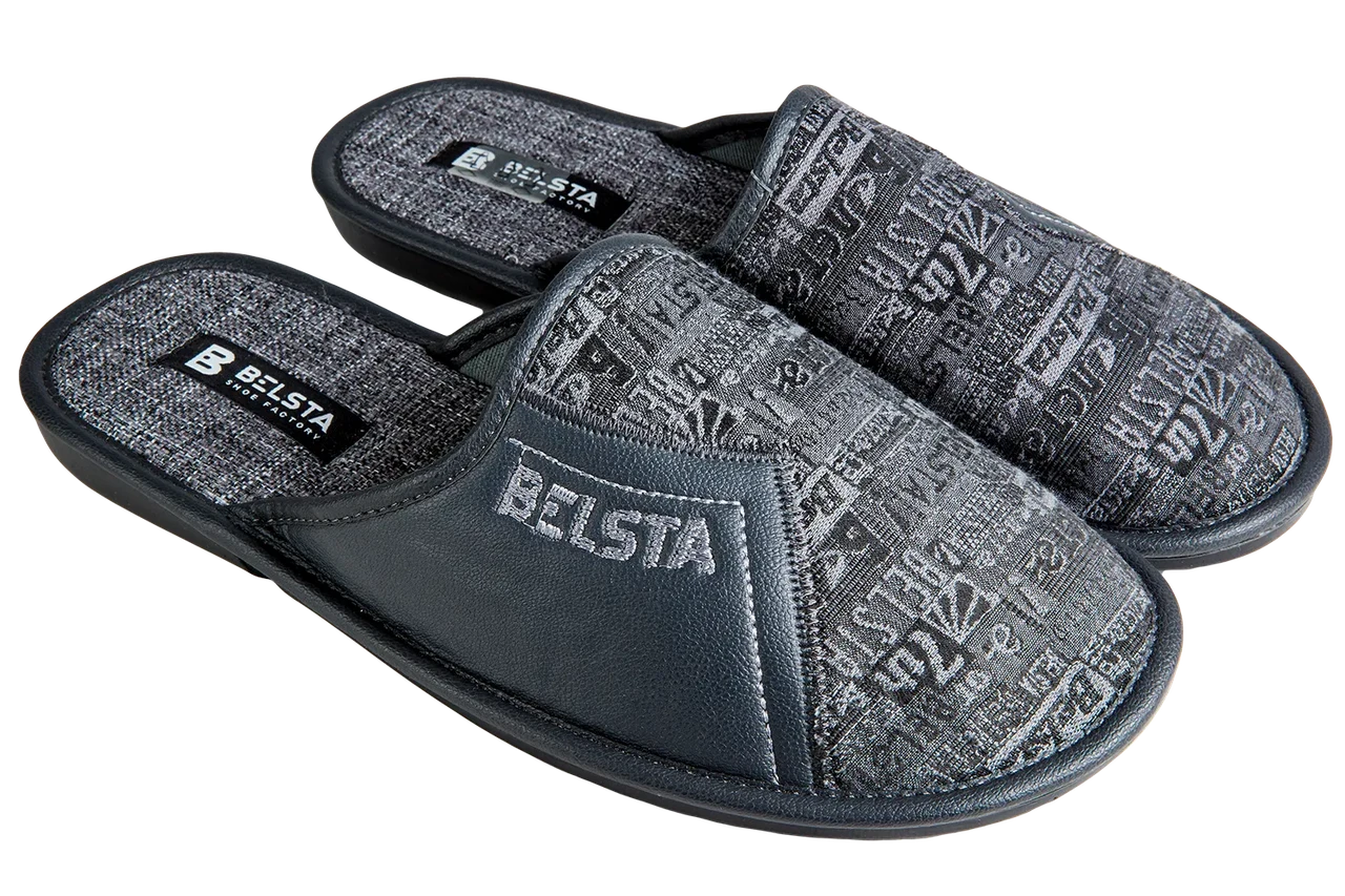 Домашні тапочки чоловічі БЕЛСТА закриті р. 42 Сірий