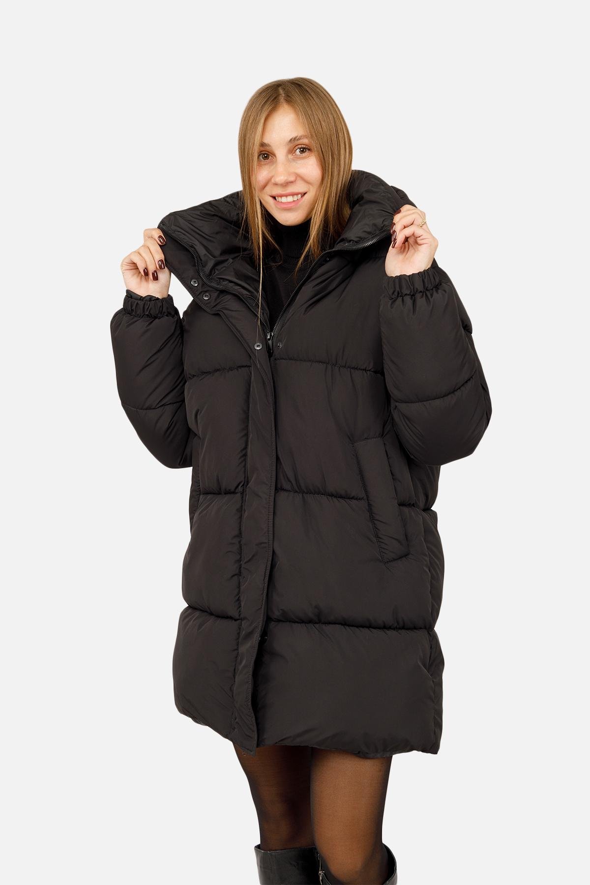 Куртка женская ЦБ-00259694 р. 50 Черный (28422219)