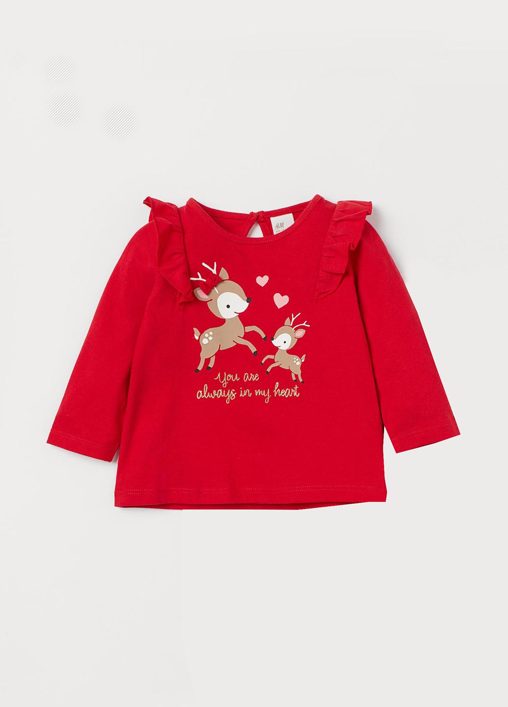 Свитшот H&M 74 см Красный (865790b42)