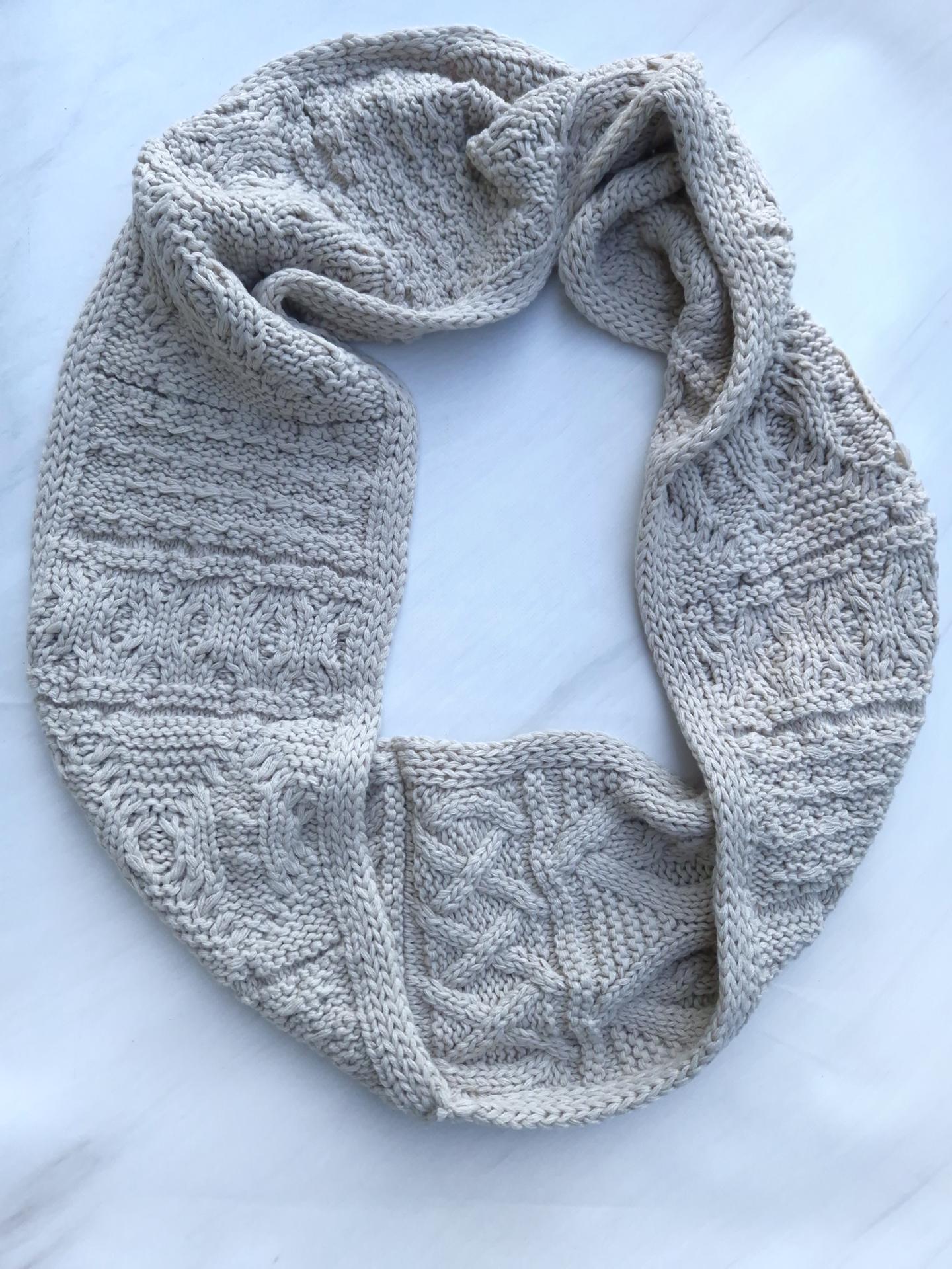 Шарф-снуд женский теплый вязаный однотонный 192х30 см Бежевый (15907) Шарф-снуд женский теплый вязаный однотонный 192х30 см Бежевый (15907)