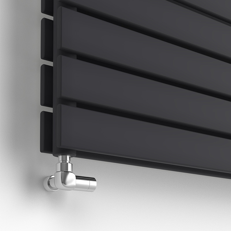 Радиатор дизайнерский Ideale Vittoria H 12 8х544х1200 мм Черный (67e10460cc3ceb7c9210e344) - фото 2