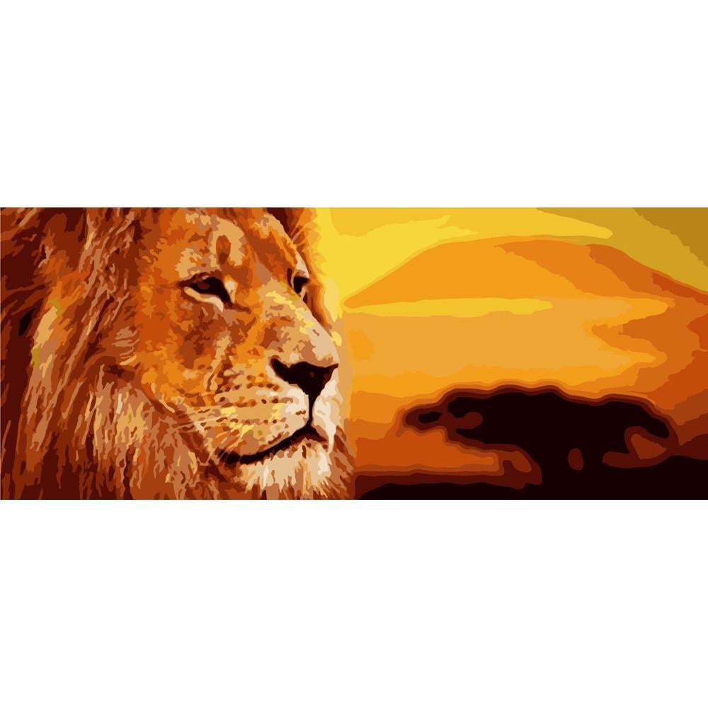 Картина по номерам Strateg Премиум Саванна 50х25 см (WW019)