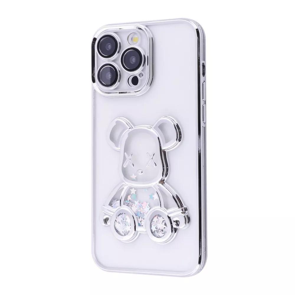 Чехол для телефона PRC Shining Bear Case iPhone 15 Pro Max Silver Чехол для телефона PRC Shining Bear Case iPhone 15 Pro Max Silver